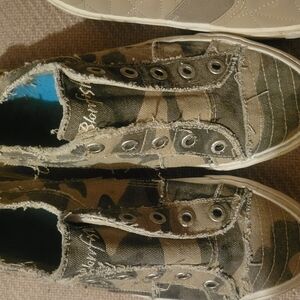 Kids Camo Slip-On Sneakers